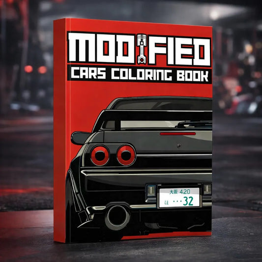 Modified Cars Coloring Book