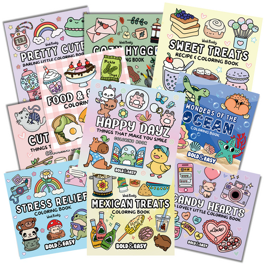 10 Coloring Books bundle (50% OFF)