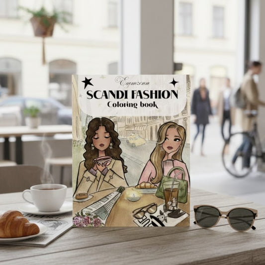 Scandi Fashion Coloring Book